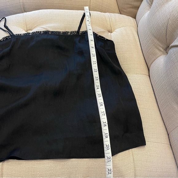 AV: Intimately Free People Black Lace Camisole Sz S per measurements No size tag - Picture 2 of 8
